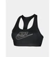 Спортивний топ жіночий Nike Swoosh Medium-Suppor XS Чорний FB4080-010 - зображення 4