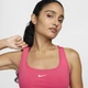 Спортивный топ женской Nike Swoosh Light Support S Кораловий DX6817-629 - изображение 3