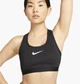Спортивний топ жіночий Nike Swoosh High Support LA-B Чорний DX6815-010 - зображення 1
