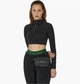 Спортивний топ жіночий Nike Off-White Longsleeve Top M Чорний DV5558-010 - зображення 1