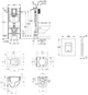 Инсталляция Grohe Rapid SL Solido 38971000 + панель смыва Even 38966KV0 черная глянцевая + унитаз подвесной Kroner Harz WHI493736 Tornado с сиденьем Soft Close дюропласт (38971966KV0KH49T) - изображение 20