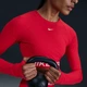 Спортивний топ жіночий Nike Nike Pro Df 365 Crop Ls S Червоний FV5484-657 - зображення 2