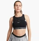 Спортивний топ жіночий Nike Swoosh On The Run XS Чорний DX6505-010 - зображення 1