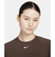 Спортивний топ жіночий Nike Pro Long-Sleeve Cropped Top M Коричневий FV5484-237 - зображення 4