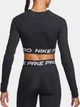 Спортивний топ жіночий Nike Nike Pro Df 365 Crop Ls S Чорний FV5484-494 - зображення 3
