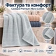 Набор махровых полотенец Cestepe Premium Ezgi 3 шт 70×140 см 100% хлопок светло-серый персиковый серо-синий - изображение 2