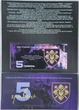 5-ОПБр Окрема Президентська Бригада імені Гетьмана Богдана Хмельницького 5 гривень сувенірна банкнота України в буклеті UNC - изображение 2