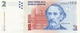 2 Песо Pesos 1997-2016 рік Банкнота Аргентина Південна Америка UNC P-352 - изображение 1