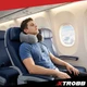 Дорожный набор Xtrobb 26087 3D подушка для шеи с маской и берушами полиэстер Черно-серый для путешествий самолетом авто - изображение 4