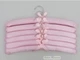 Набор 6 шт мягкие плечики вешалки Hangers 38 см сатиновые розового цвета - изображение 1