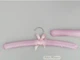 Набор 6 шт мягкие плечики вешалки Hangers 38 см сатиновые розового цвета - изображение 2