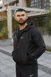 Вітровка чоловіча Nike чорна, куртка вітровка з капюшоном, з матеріалу Canada Premium L - зображення 8