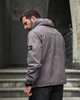 Анорак чоловічий Stone Island світло-сірий, вітровка чоловіча з капюшоном, варена плащівка XXL - зображення 5