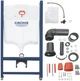 Инсталляция Grohe Rapid SL Solido 3884966Q с панелью смыва Even + унитаз подвесной Kroner Harz WHI493736 Tornado Rimless с сиденьем Soft Close дюропласт (3884966KH49T) - изображение 13