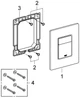 Инсталляция Grohe Rapid SL Solido 3884966Q с панелью смыва Even + унитаз подвесной Kroner Harz WHI493736 Tornado Rimless с сиденьем Soft Close дюропласт (3884966KH49T) - изображение 15
