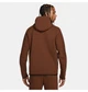 Кофта мужская Nike Tch Flc Hoodie Fz Wr 2XL Коричневый CU4489-259 - изображение 2