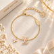 Браслет у стилі Louis Vuiton (Gold-Pink) - зображення 1
