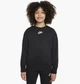 Детской свитшот Nike G Nsw Club Flc Bf Crew Lbr 122-128 СM Черный DD7473-010 - изображение 1