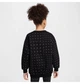Детский свитшот Nike Sportswear Club Fleece Oversized Crew-Neck S Черный HF8209-010 - изображение 2