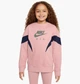 Детский свитшот Nike Air French Terry Kiz S Розовый DR8532-010 - изображение 1