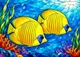 Календарь настенный квартальный на 2027 год на три пружины, Apriori , Рыбы, Море , Витраж , 29,7х61см, 2 вид - изображение 2