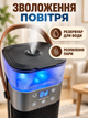 Керамический тепловентилятор с увлажнителем 1500 Вт 56,5×16×16 см с пультом и эффектом камина, черный (49676389) - изображение 4