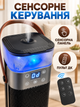 Керамический тепловентилятор с увлажнителем 1500 Вт 56,5×16×16 см с пультом и эффектом камина, черный (49676389) - изображение 5