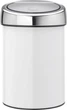Відро для сміття Brabantia TOUCH BIN 3 л White (8710755364488) - зображення 1