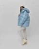 Пуховик жіночий в смужку X-Woyz LS-89771-11 59693 M блакитний - изображение 9
