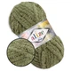 Alize Softy Mega, Хакі №3 - плюшева товста пряжа, 100г/70м, Алізе Софті Мега для в'язання пледів, іграшок, дитячого одягу - зображення 1