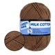 Пряжа Candy-Yarn Milk Cotton Кофе №34, хлопок с молочным акрилом для вязания, мягкая детская пряжа 50г/100м для вязания игрушек и одежды - изображение 1