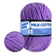 Пряжа Candy-Yarn Milk Cotton Фіалка №80, бавовна з молочним акрилом для в'язання, м'яка дитяча пряжа 50г/100м для в'язання іграшок та одягу - зображення 1