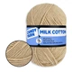 Пряжа Candy-Yarn Milk Cotton Латте №18, бавовна з молочним акрилом для в'язання, м'яка дитяча пряжа 50г/100м для в'язання іграшок та одягу - зображення 1