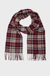 Чоловічий бордовий картатий вовняний шарф MULTI CHECK SCARF Gant OS 9920204 - изображение 1