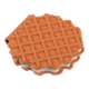 Блокнот CHOCOLATE WAFFLE 90х90мм 80л. нелінований обкладинка Soft touch KIDS Line ZB.12470-40 - зображення 1