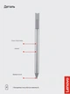 Стилус Lenovo USI Pen 2 серый цифровое перо с алюминиевым корпусом стандарт USI для Chromebook (выбранные модели) с батарейкой AAAA в комплекте - изображение 6