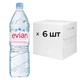 Упаковка минеральной природной негазированной воды Evian, 6 шт. х 1,5 л, ПЭТ - изображение 1