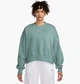 Світшот жіночий Nike Style Flc Crew Oos Green S Зелений DQ5761-017 - зображення 1