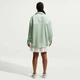 Рубашка женская Nike Nsw Offln Wvn Stn Ls Top S Мятная IM0575-006 - изображение 2