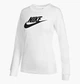 Лонгслів жіночий Nike W Nsw Tee Essntl Ls Icon Ftr XS Білий BV6171-100 - зображення 1