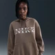 Худи женское Nike Nsw Phnx Flc Po IH4054-214 S Бежевое - изображение 1