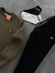 Зимовий чоловічий теплий спортивний костюм Ellesse світшот-штани, хакі, розмір XXL - изображение 4