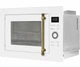 Микроволновая печь встраиваемая Luxor WhiteRetro 25 WH Navigator Pro + белая стеклянная фасадная рамка, белый - изображение 1