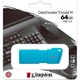 USB флеш накопитель Kingston 64GB DataTraveler Exodia M USB 3.2 Aqua Blue (KC-U2L64-7LB) - изображение 5
