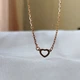 Серебряное колье сердечко 925 пробы в позолоте - изображение 2