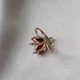 Серебряное кольцо 925 пробы с золотыми пластинами 375 пробы с кораллом 17,5 размер - изображение 6