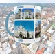 Сувенирная керамическая чашка с гербом и видами города Львов 330 мл | Серия «Города Украины» (голубая ручка) - изображение 7