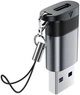 Адаптер Acefast J8 USB-A to USB-C 27W/10Gbps Metal Gray - изображение 1
