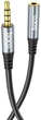 Кабель AUX Hoco UPA20 3.5mm to 3.5mm 1m Metal Gray - зображення 4