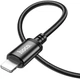 USB Кабель Hoco X89 Wind USB-A to Lightning 2.4A 1m Black - изображение 3